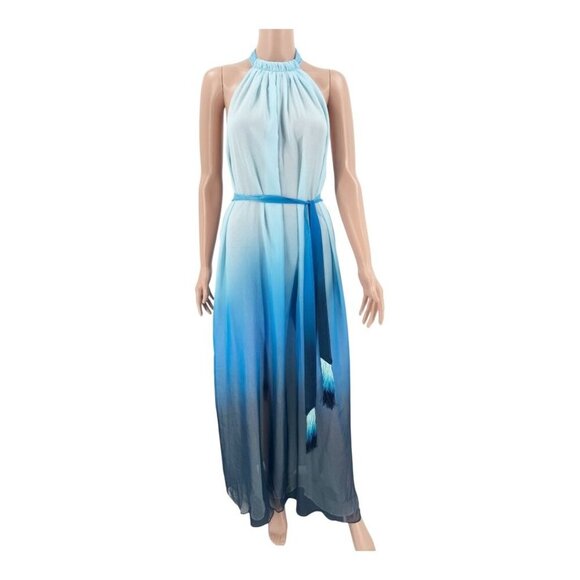 Jonathan Simkhai Dress Ombre Swim Cover-Up Maxi Blue Size S | NWT Resort Patio - Picture 5 of 13